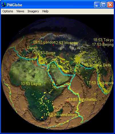 Plates globe